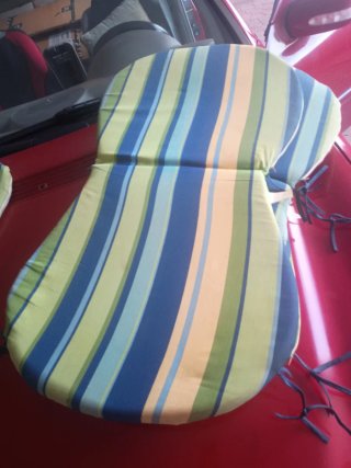 Almohadas para sillas a rayas
