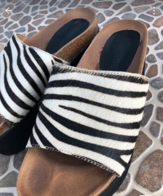 Sandalias plataforma cebra