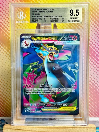 Mega Charizard X EX UR 109/094 Español Beckett 9,5
