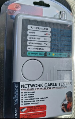 Comprobador de Redes Velleman RJ45/RJ11/USB