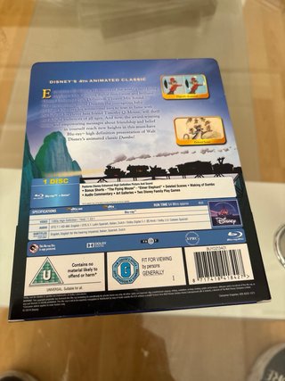 Dumbo BluRay SteelBook Zavvi