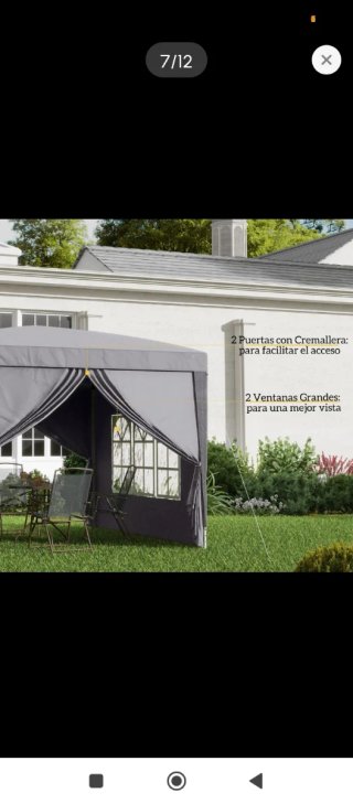 Carpa Plegable Jardín Gris