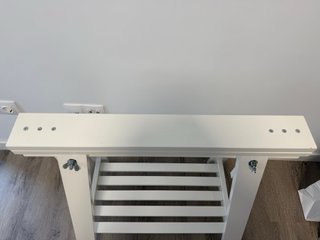 Caballete madera blanco 58x70/93 cm