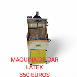 Maquina calzado para dar látex