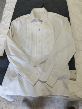 Traje de flamenco adulto gris.
