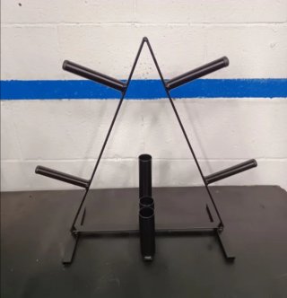 Soporte para discos de pesas tipo decathlon