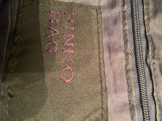 Borsa Pinko Blu con Paillette Multicolori