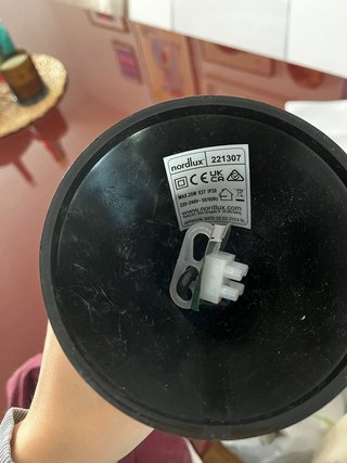 Lámpara de techo gris