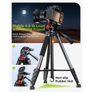 Trípode cámara aluminio 183 cm NUEVO