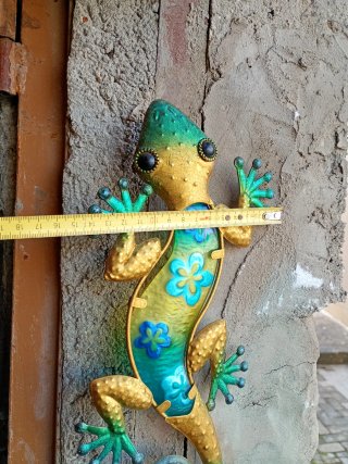 Geco decorativo metallo e vetro