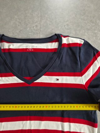 T-shirt Tommy Hilfiger donna righe V XL