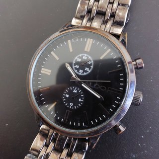 ALDO orologio da polso in acciaio quadrante scuro