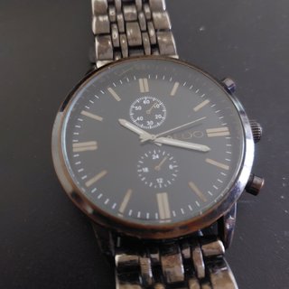 ALDO orologio da polso in acciaio quadrante scuro