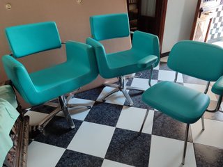 Lavacabezas y Sillón Peluquería Azul