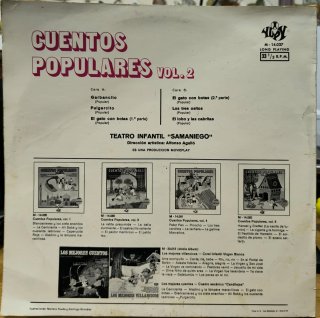 4 Vinilos 33rpm Cuentos Populares Vol.1