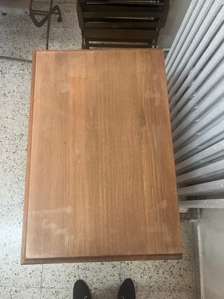 Mesa auxiliar madera maciza rústica