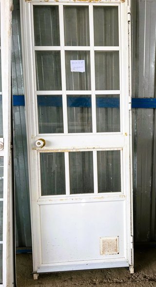 Puerta aluminio con cristal