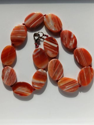 Collana Agatha naturale