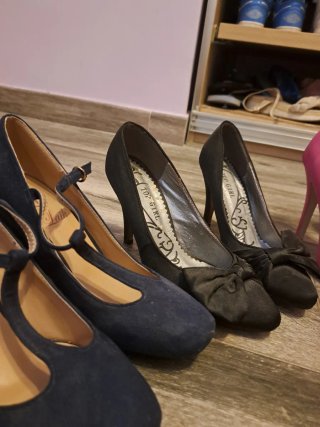 Lote 4 pares tacones mujer