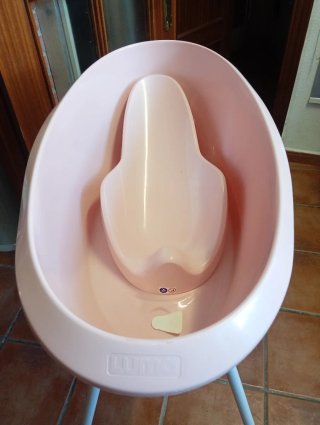 Bañerita para bebé rosa