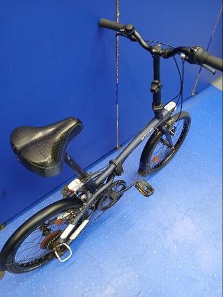 Bicicleta plegable de aluminio 20 pulgadas 7V Tilt 500 azul
