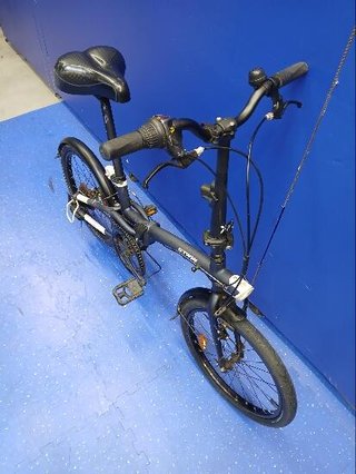 Bicicleta plegable de aluminio 20 pulgadas 7V Tilt 500 azul