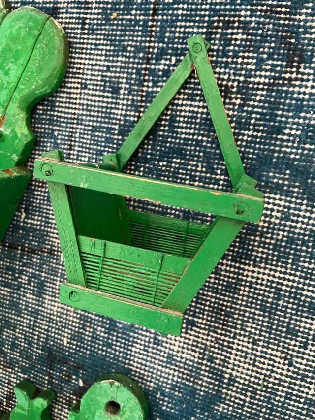 Conjunto rústico verde cocina