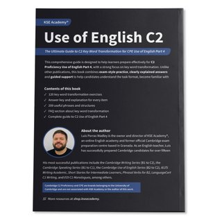 Libro de Use of English C2 Part 4 para Cambridge