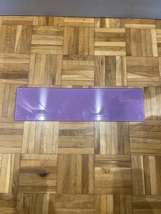 Balda cristal Morado: 45x12cm