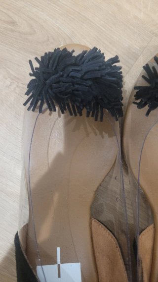 Espardeñas con pom pom transparente