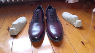 Zapatos de vestir Zara color vino tinto talla 44