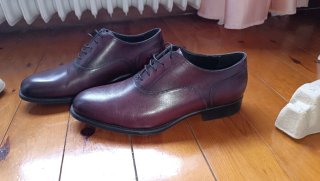 Zapatos de vestir Zara color vino tinto talla 44