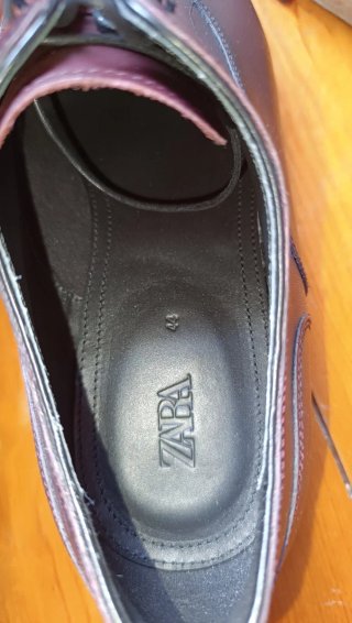 Zapatos de vestir Zara color vino tinto talla 44