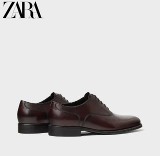 Zapatos de vestir Zara color vino tinto talla 44