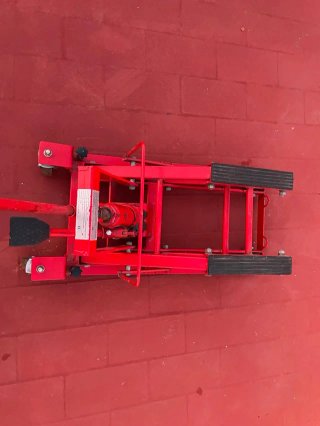 Elevador de Motos Hidráulico Rojo
