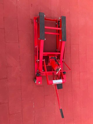 Elevador de Motos Hidráulico Rojo