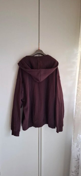 Felpa H&M oversize melanzana