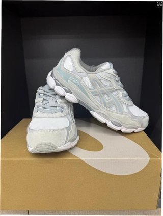 Asics Gel NYC Talla 40 Blanco Gris Perla