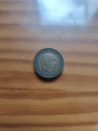 50 Monedas de 1 Peseta de franco del año 1953
