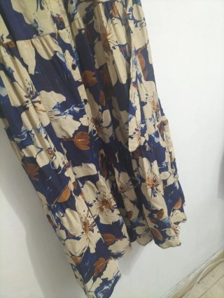 Vestido largo estampado floral
