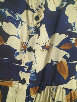Vestido largo estampado floral