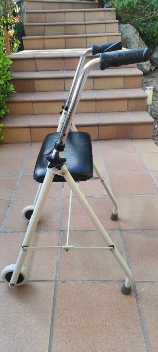 Andador 2 ruedas con asiento