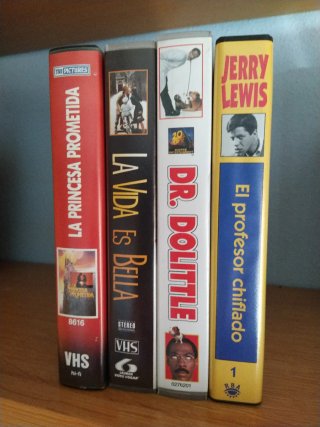 Lote 4 Películas VHS Comedia Jerry Lewis