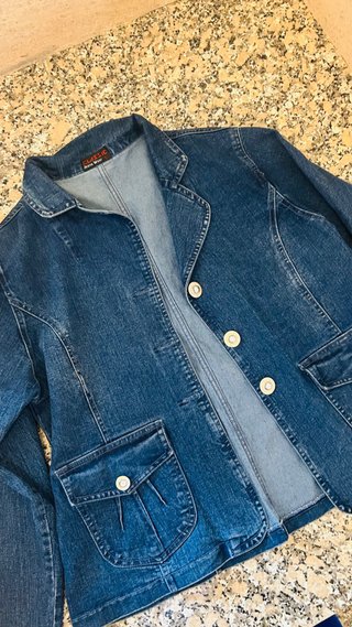 Cazadora vaquera azul talla L