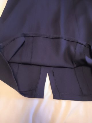 Vestido azul sin mangas