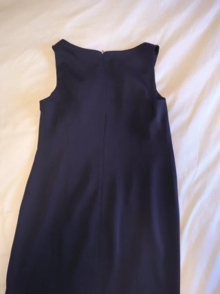 Vestido azul sin mangas