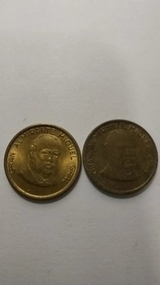 2 Monedas 10 Céntimos Inti - Perú