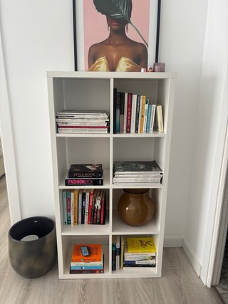 Librería Blanca Ikea 8 Cubos