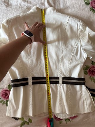 Chaqueta militar blanca Zara