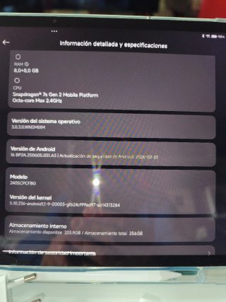 Tablet Lenovo Tab P12 de 12'7", 3K, Dimensity 7050